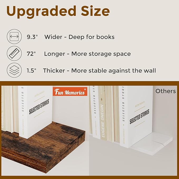 Fun Memories 72 Inch Floating Shelves - Image 5