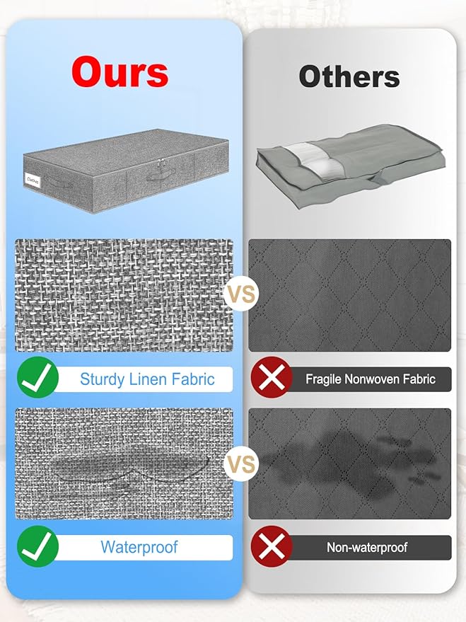Under Bed Storage Container, Large Under-Bed Clothes Organizer - Image 6