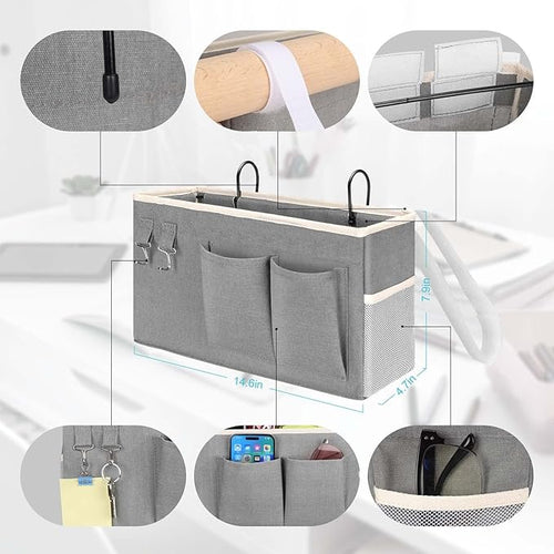 1pcs Bedside Caddy Hanging Storage Bag, Organizer Baskets - Image 2