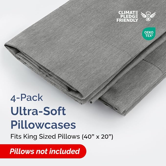 King Pillow Cases Set of 4 - Image 2