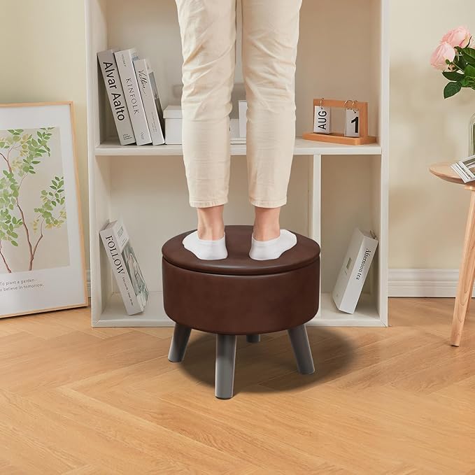FIMIVIBI Small Foot Stool Ottoman - Image 7