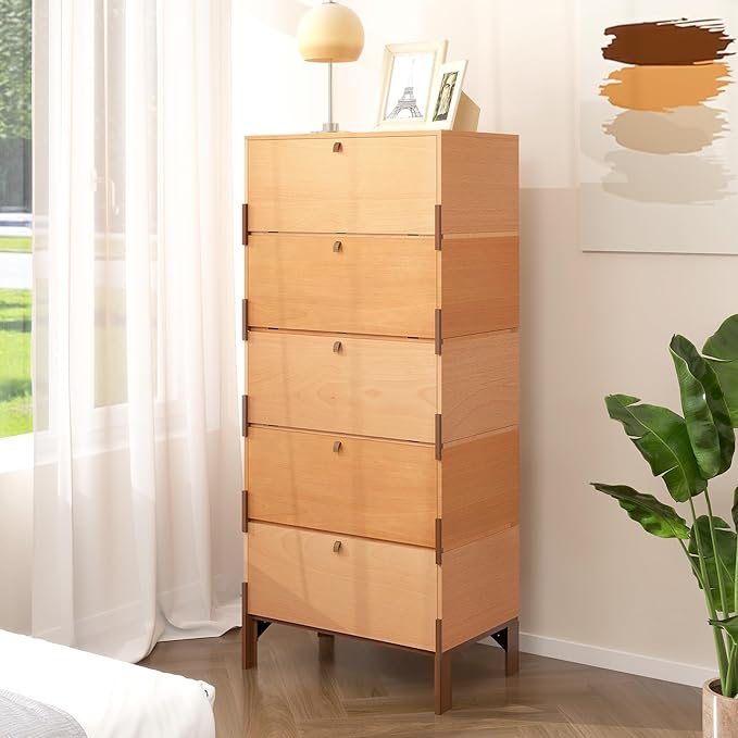Stackable 3 Drawers Dresser, Customizable Chest of Drawers - Image 5
