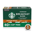 Starbucks K-Cup Coffee Pods, Medium Roast Hot or Iced Coffee, Breakfast Blend by StarbucksbyNespresso