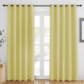 NICETOWN Paler Yellow Blackout Curtains 84 inch Length, Grommet Top Room by NICETOWN