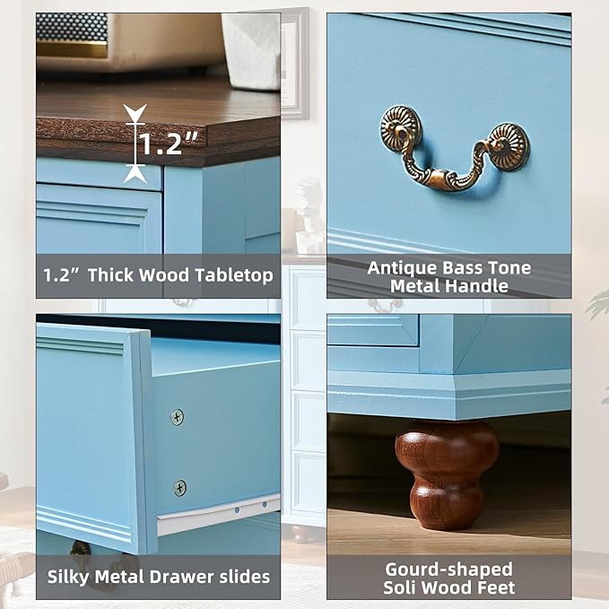 24" Wide Farmhouse Nightstand Set of 2, Farmhouse Furniture Series - Image 4