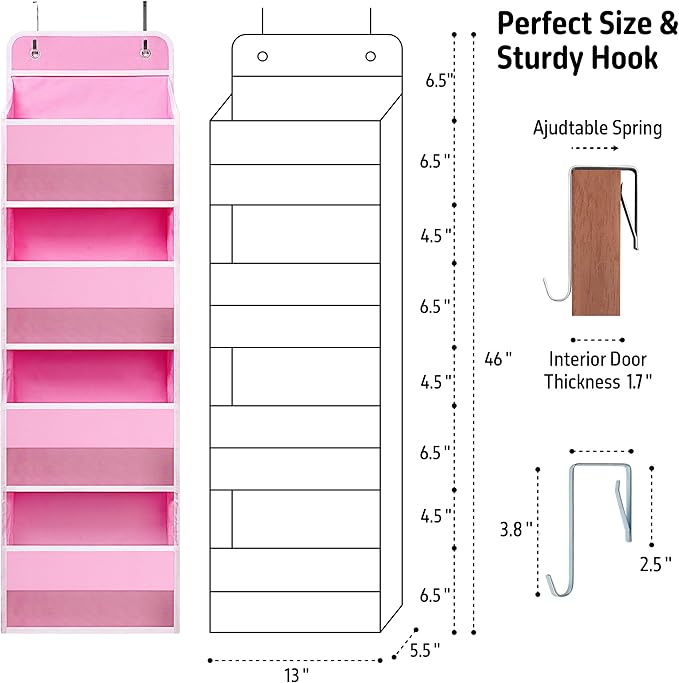 TYMENSH Over The Door Hanging Organizer - Image 2