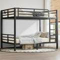 Full Over Full Bunk Bed Frame, Heavy Duty Metal Loft Bed by Unknown