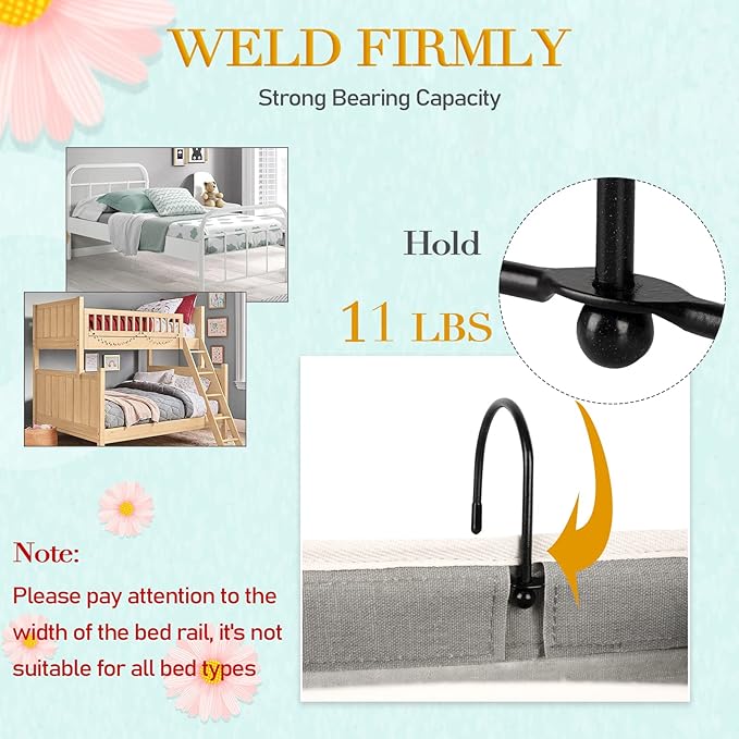 Ozzptuu Bedside Storage Caddy/Bedside Hanging Storage Bag - Image 2