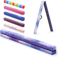 ZELUS 8' Folding Gymnastics Balance Beam, Floor Balance Beam w/Carry Handles by ZELUS
