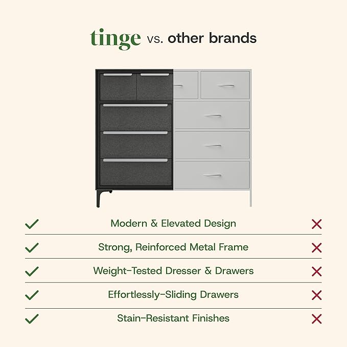 Naima Premium Fabric Dresser - Image 8