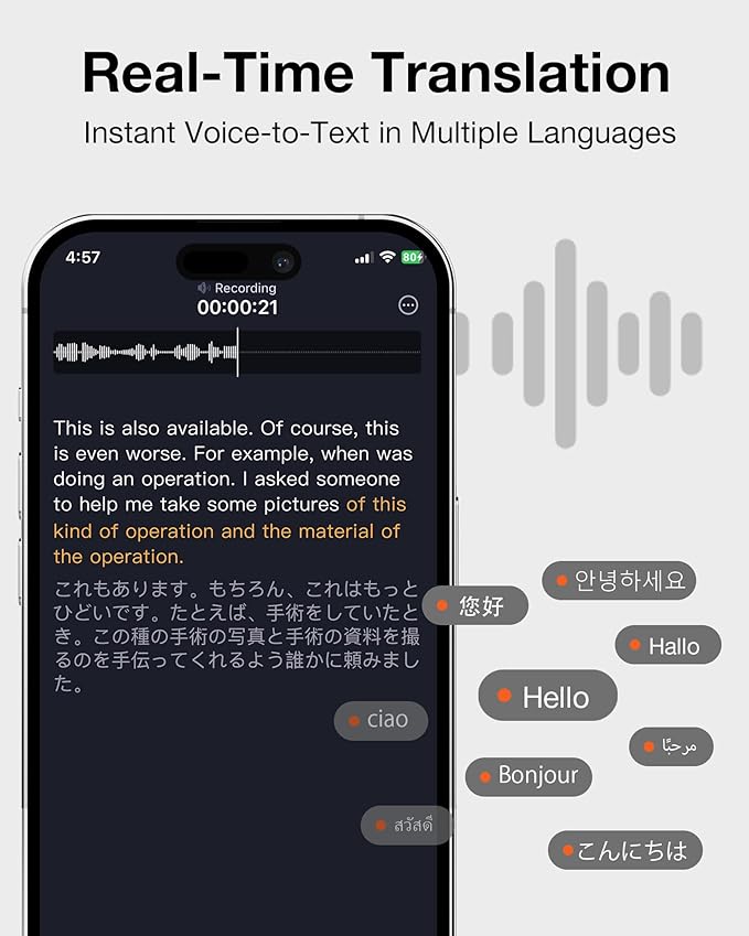 RecDot AI Voice Recorder Earbuds, viaim AI Meeting Assistant - Image 9