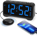 Loud Alarm Clock for Heavy Sleepers Adults, Vibrating Bed Shaker Alarm Clock by ROCAM