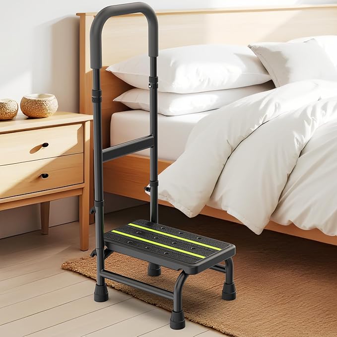 Packve Step Stool with Handle for Elderly, Non Skid Platform & Adjustable - Image 9