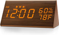JALL Digital Alarm Clock, with Wooden Electronic LED Time Display, 3 Alarm by JALL