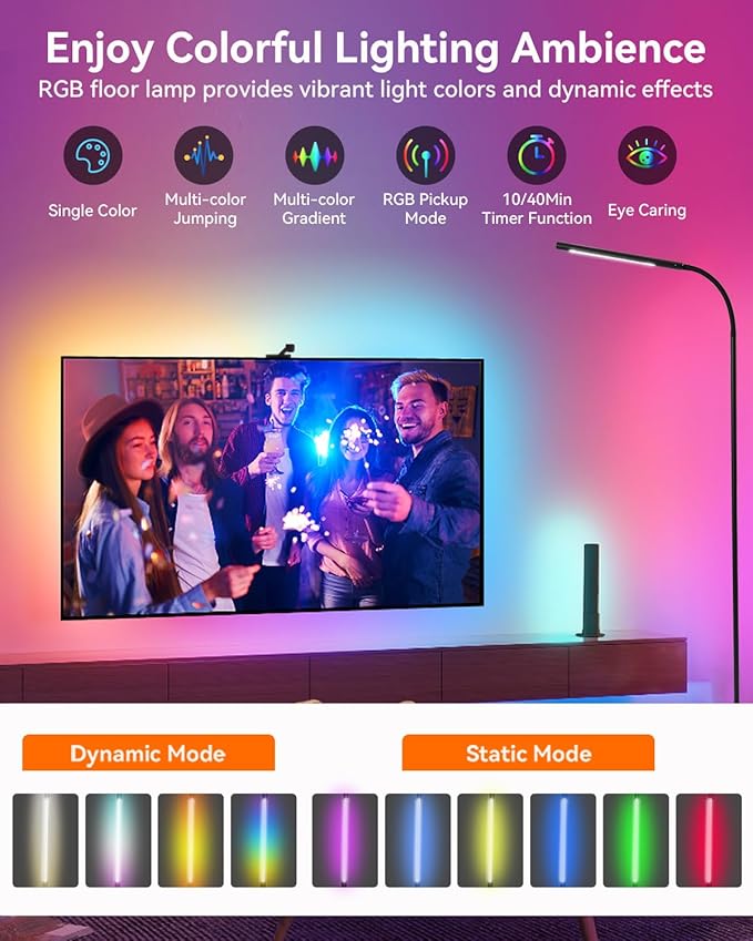 Pak Smart RGB Floor Lamp, LED Floor Lamp - Image 2