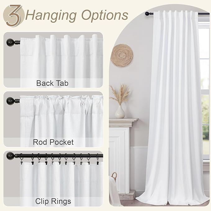 Short Small Window Room Darkening Curtains 58 Inches Long - Image 6