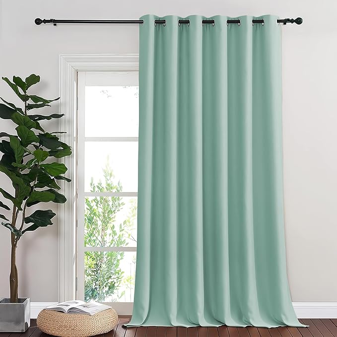 NICETOWN Room Divider Curtain 132 Inches Long, Wide Blackout Sliding Door by NICETOWN