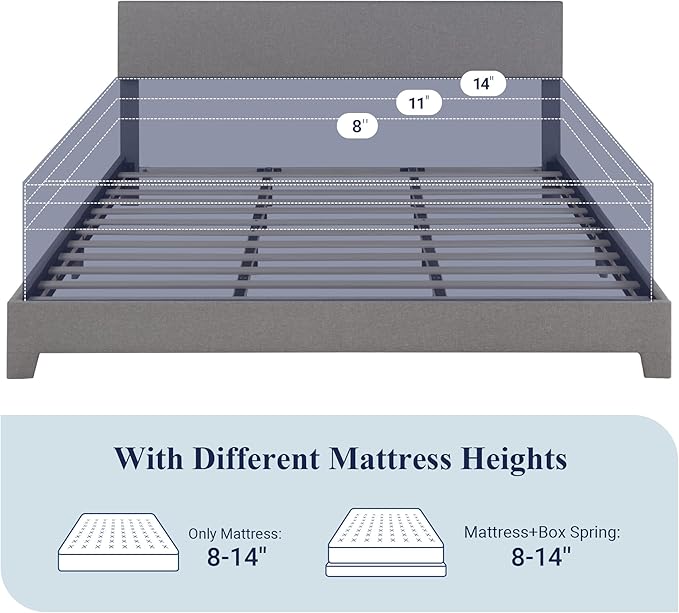 Allewie King Size Platform Bed Frame - Image 7