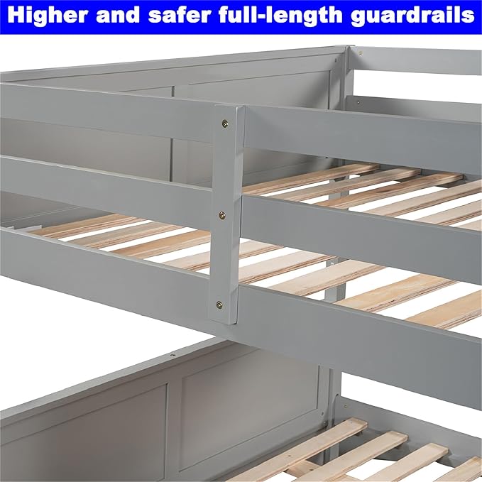 Upgraded Version Best Full Over Full Bunk Bed - Image 7