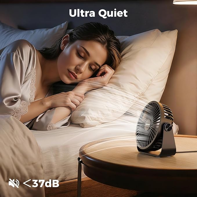 TriPole USB Desk Fan Portable Mini Fan Powerful 3 Speeds Wind Personal Desktop - Image 3