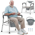Heavy Duty Bariatric Commode, 4-in-1 Portable Bedside Commode or Over-Toilet by HYBODIES