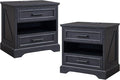 ACCOHOHO 24" Farmhouse Nightstand Set of 2 by ACCOHOHO