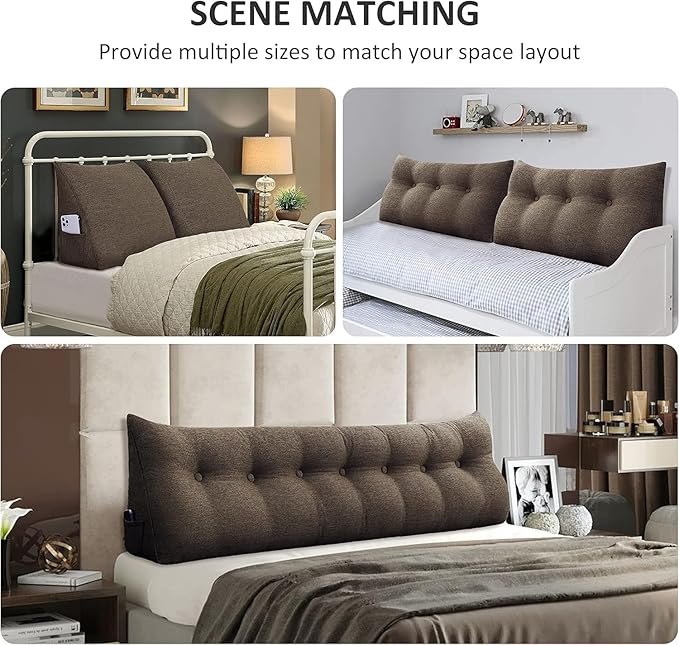 homecozy Wedge Headboard Pillow Dorm Room Reading Pillow Back Support - Image 3