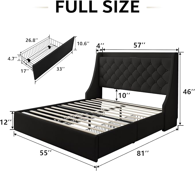 iPormis Full Size Bed Frame - Image 2