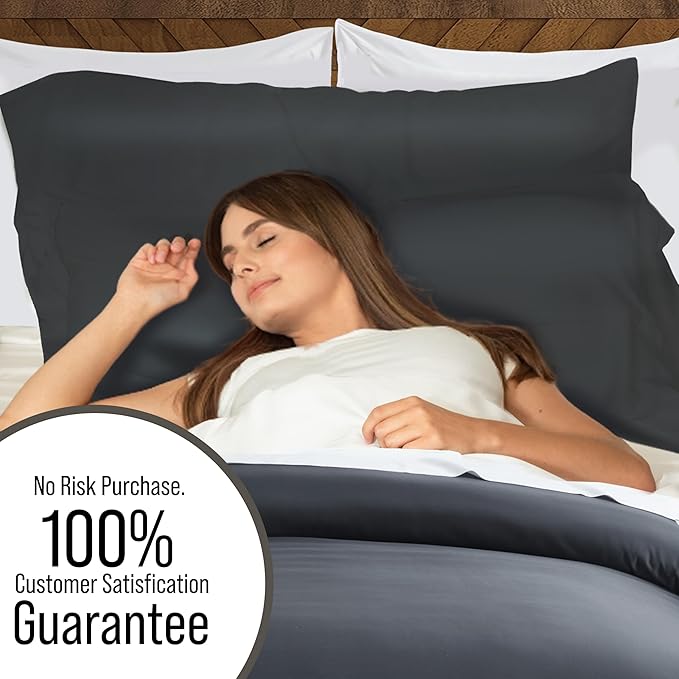 Bella Coterie Luxury Bamboo Viscose Queen Size Duvet Cover Set | 100% - Image 5