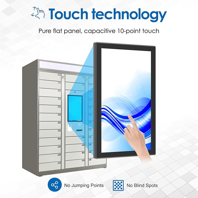 21.5 Inch Open Frame LCD Display Touch Screen Monitor HDMI VGA DVI Inputs 1000 - Image 6