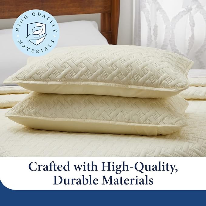 Cosy House Collection Luxury Rayon Derived from Bamboo 3-Piece Quilt Set - Image 6