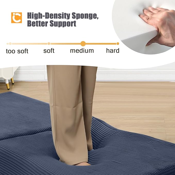 COMAX Folding Sofa Bed, Fold Out Chair Bed, Foldable Sofa, Convertible Sleeper - Image 8