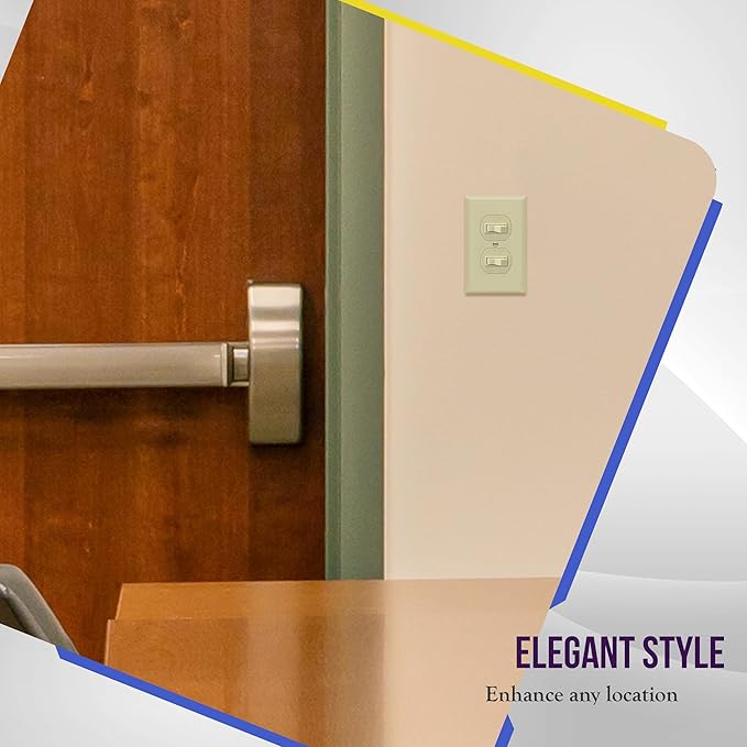 Duplex Wall Plates Kit by Enerlites 8821-I Home Electrical Outlet Cover - Image 6