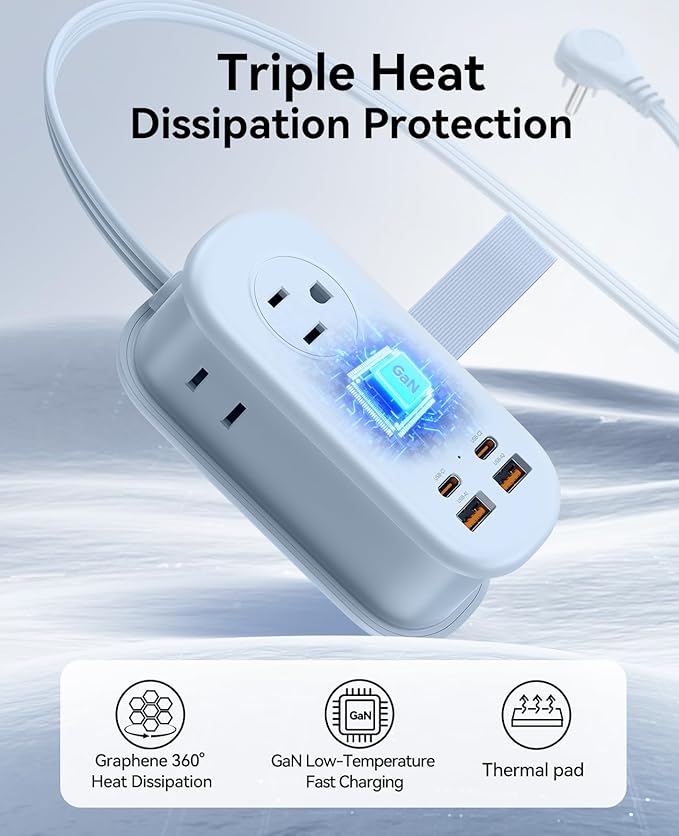 ORICO 65W GaN Travel Power Strip - Image 6