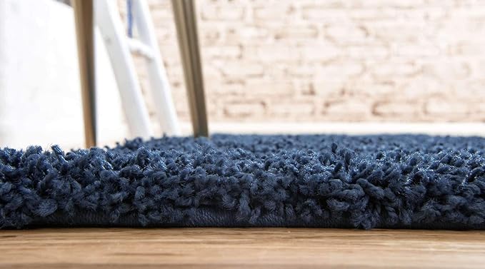 Unique Loom Solid Shag Collection Area Rug - Image 2