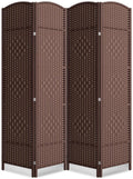 4 Panel Room Divider, 6Ft Folding Privacy Screen, Tall by cocosica