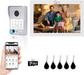 Wired Video Door Phone Apartment Intercom System, 7 Inch Touch Monitor by ANJIELOSMART