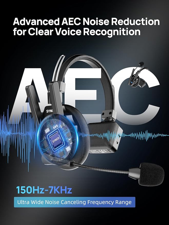 SYNCO XTALK XPRO13 Wireless Communication Headset System, Full Duplex 2.4GHz - Image 5