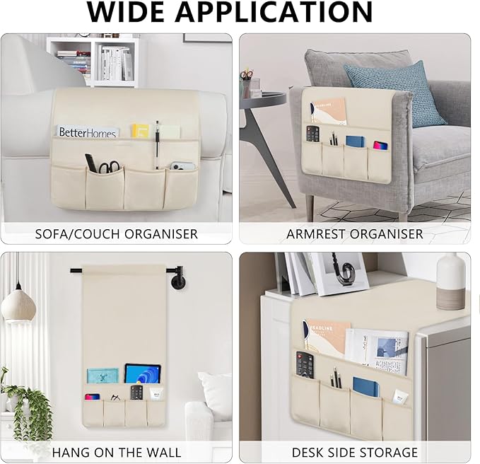 WETRBWEH Remote Control Holder for Armchair，Couch Caddy Organizer TV Remote - Image 5