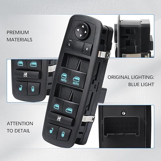 WUANGKI Master Power Window Switch Front Left Driver Side | 3+0 Pins | - Image 3