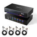 TESmart 8K@60Hz HDMI KVM Switch 4 Computers 1 Monitor USB 3.0, 4 Port KVM by TESmart
