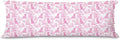 Pink Chinoiserie Labrador Retriever Dog 20x54 Body Pillow Cover by Unknown
