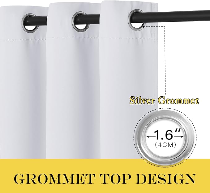 NICETOWN Room Darkening Extra Long Curtain Drape - Image 2
