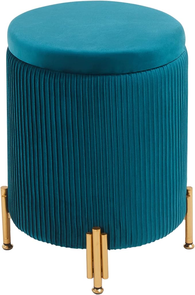 Mxfurhawa Round Ottoman Foot Stool - Image 8