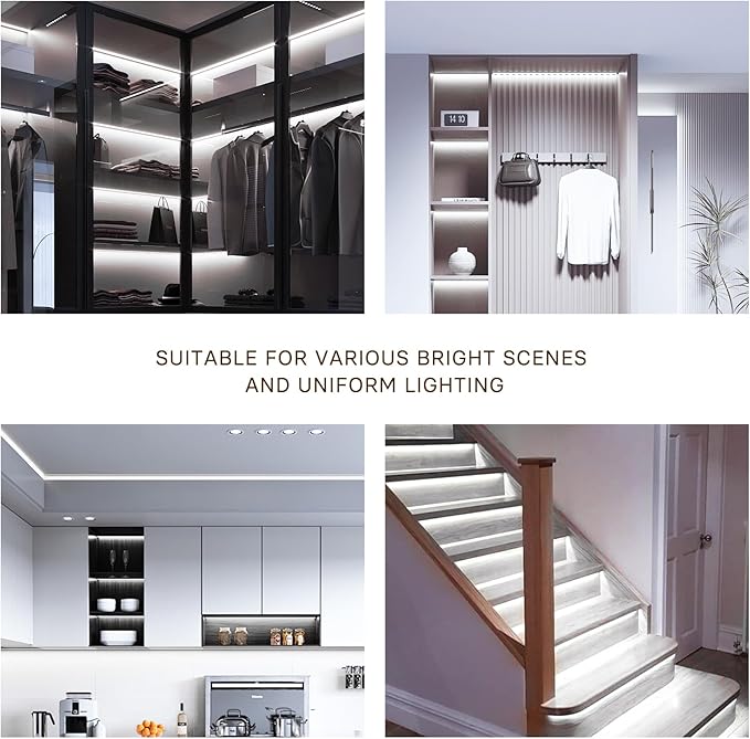 COB LED Strip, LED Strip Lights 3M/9.84ft, Touch Dimmable LED Strips, 6000K - Image 8