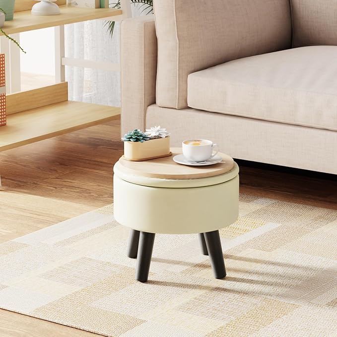 FIMIVIBI Small Foot Stool Ottoman - Image 6