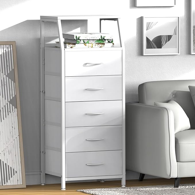 Ollieroo White Dresser for Bedroom, Storage Organizer - Image 2