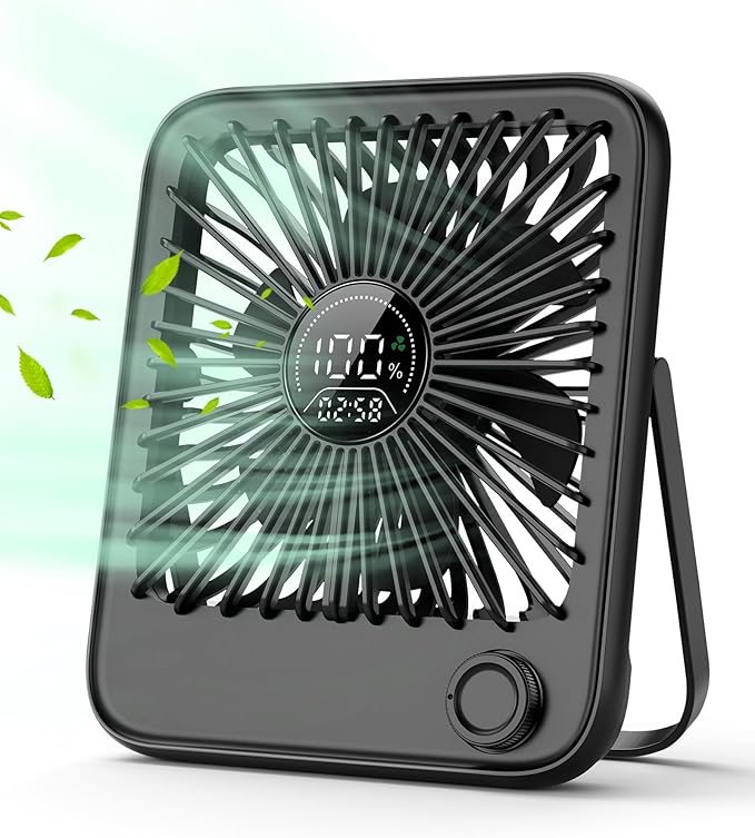 FadFun Small Desk Fan Personal Fans，100Speed Adjustable Quiet Small Portable Fan by Unknown