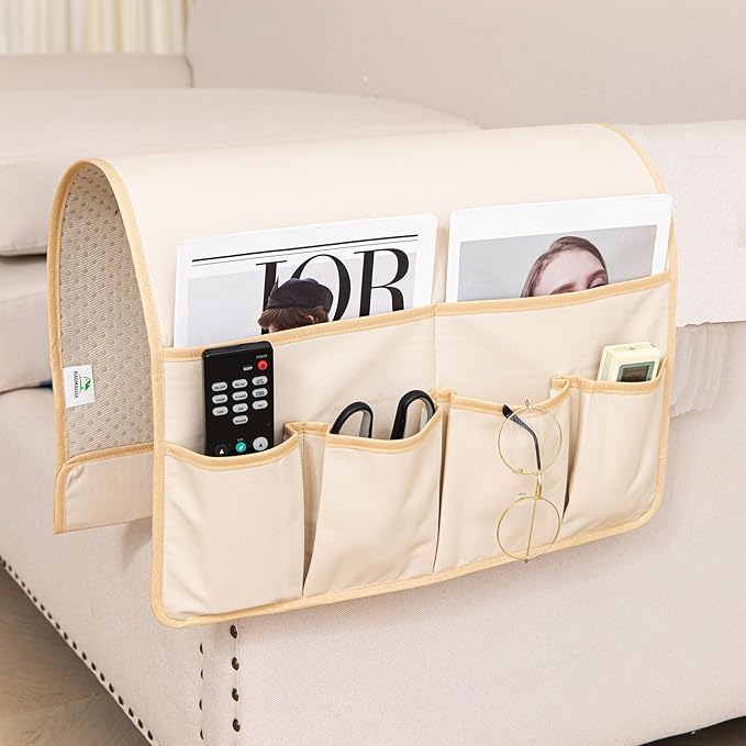 HAOMAIJIA Anti Slip Sofa Armrest Organizer Arm Chair Bedside Caddy Storage by HAOMAIJIA