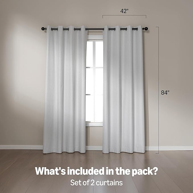 Amazon Basics Faux Linen Blackout Curtains - Image 5